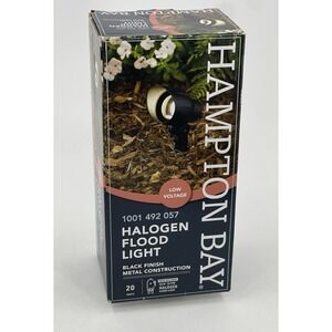 Hampton Bay Low Voltage Flood Light Metal Black 20W HD28688BK‎ 1001492057